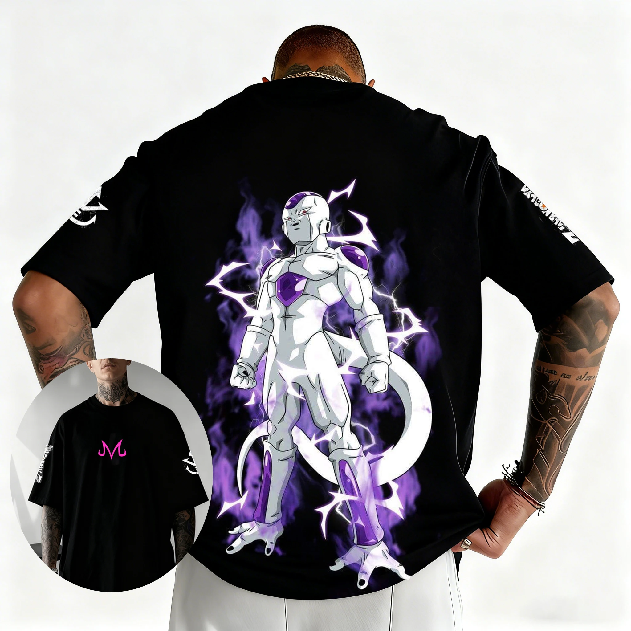 Camiseta Retro de Algodón Puro de Dragon Ball para el Verano 2026, Estilo Deportivo Unisex para Niños con Estampado de Goku Ultra Instinct Kanji