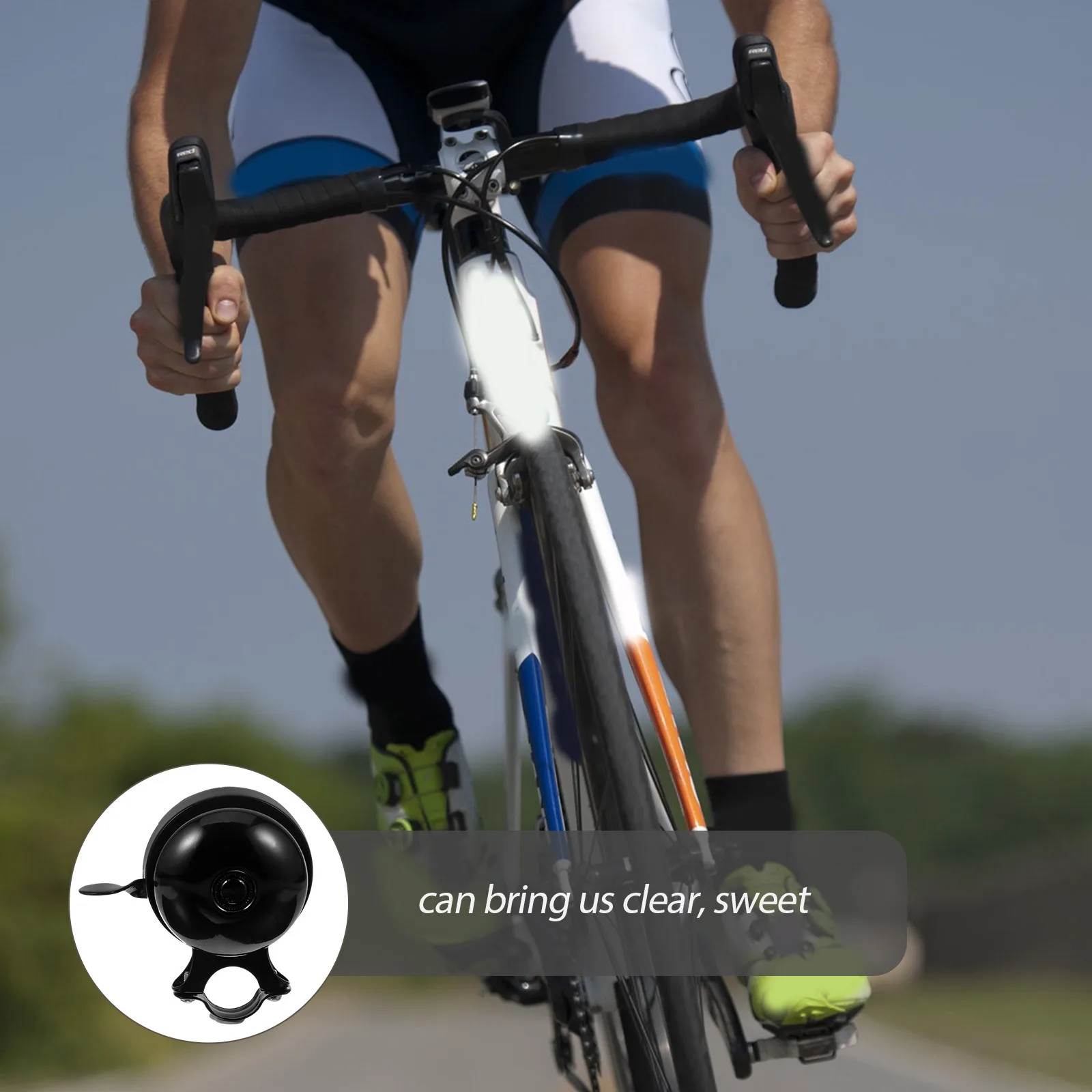 

Vintage Bicycle Iron Bell Design Portable Multi-Function Road Cycling Bell for Mountain and Adult Bikes Loud Clear