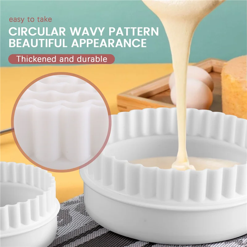 

A06K 6 Pcs mould punch Pastry Biscuit Cake Fondant sugar paste Round Cutter