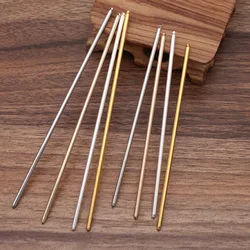 10pcs 125/150mm Metal Iron Hair Pins Blank Base Setting Hair Stick for Women Jewelry Bulks Findings Components DIY Accessories