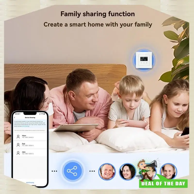

24-часовая доставка, цифровой ЖК-дисплей, Wi-Fi, умный термостат, регулятор температуры в помещении Tuya для дома