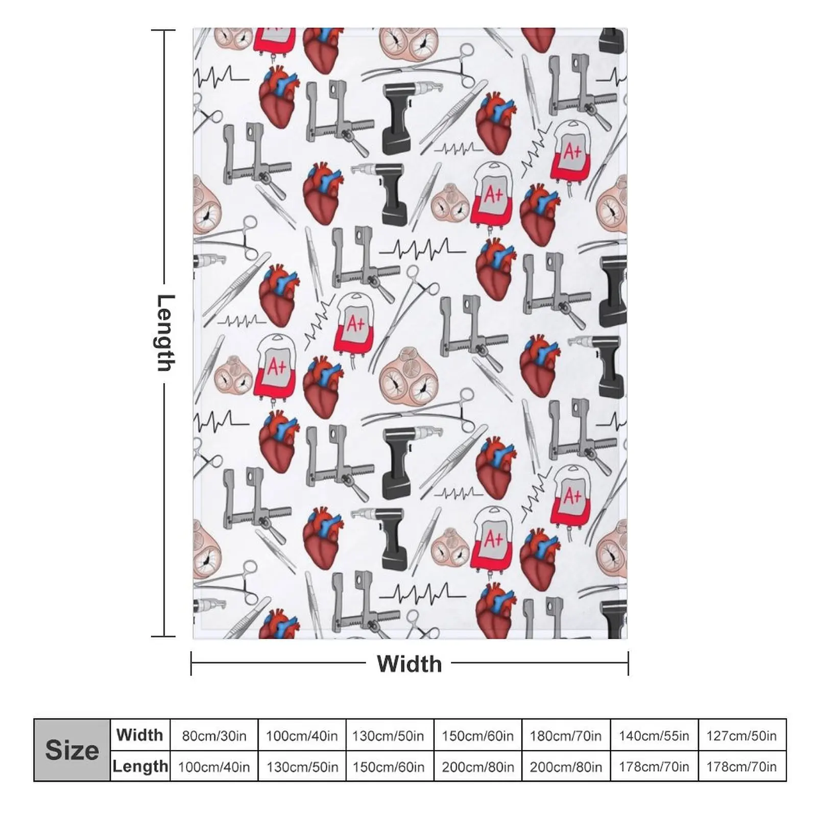 cardiac surgery Throw Blanket Fluffys Large Large Blankets