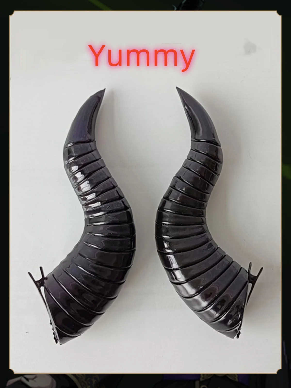 Yummy Cos Malleus Draconia horn Cosplay Headpiece Game Halloween Anime Comic Con Photography Props