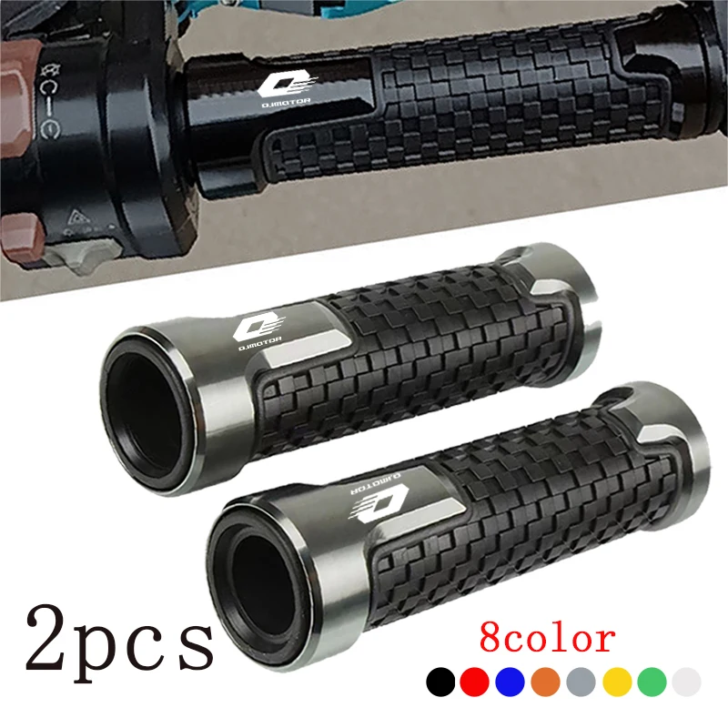 

For QJMOTO QJ MOTO SRT 800 800X 800SX SVT 650 X SRT700 SRT 550 Motorcycle Handlebar Grips CNC aluminum Rubber Hand Thruster Grip