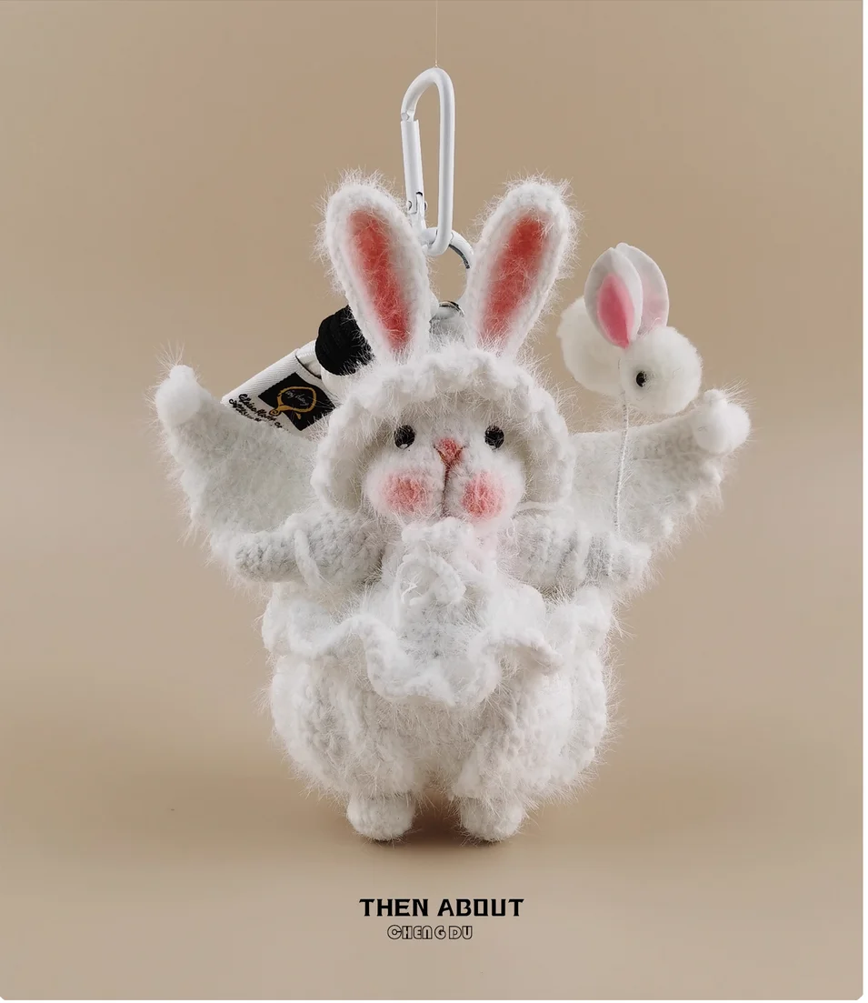 Cute angel candy rabbit doll bag pendant pendant backpack bag pendant doll gift
