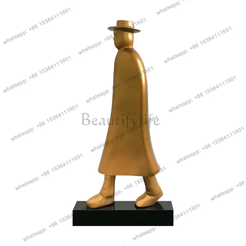 Entrance Sculpture Ornament Home Creative Abstract Figure Artwork Hotel Lobby Staircase Aisle Decoration