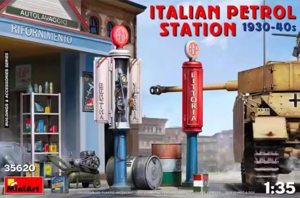 

MINIART 35620 1/35 Scale Italian Petrol Station 1930-40s