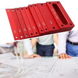 Handy Metric Setup Bars  Aluminum Alloy Height Gauge Blocks for Router Table Saw  Convenient Storage Case   9pcs Set