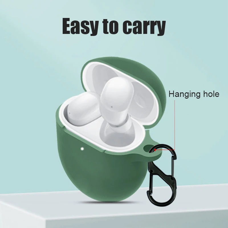 حافظة لهاتف Xiaomi Redmi Buds 4 حافظة من السيليكون الناعم لهاتف Redmi Buds4 Buzz 4 حافظة سماعة لاسلكية تعمل بالبلوتوث حقيبة سماعة الاذن Funda Coque