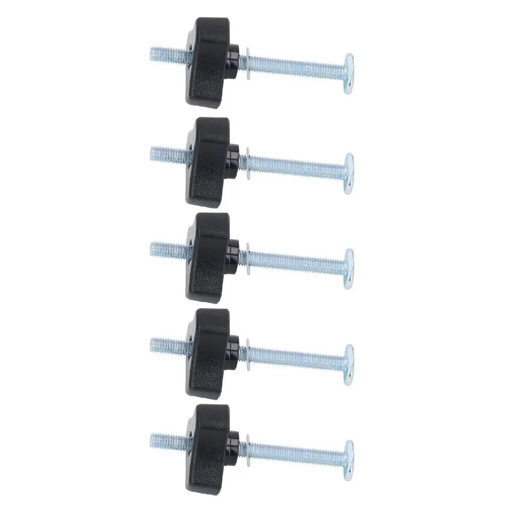5pcs Durable Threaded Bolt T Track Knob Kit Nut Washer Kit Sturdy Miter T-Track Jig Track Accessories For Mower Deck