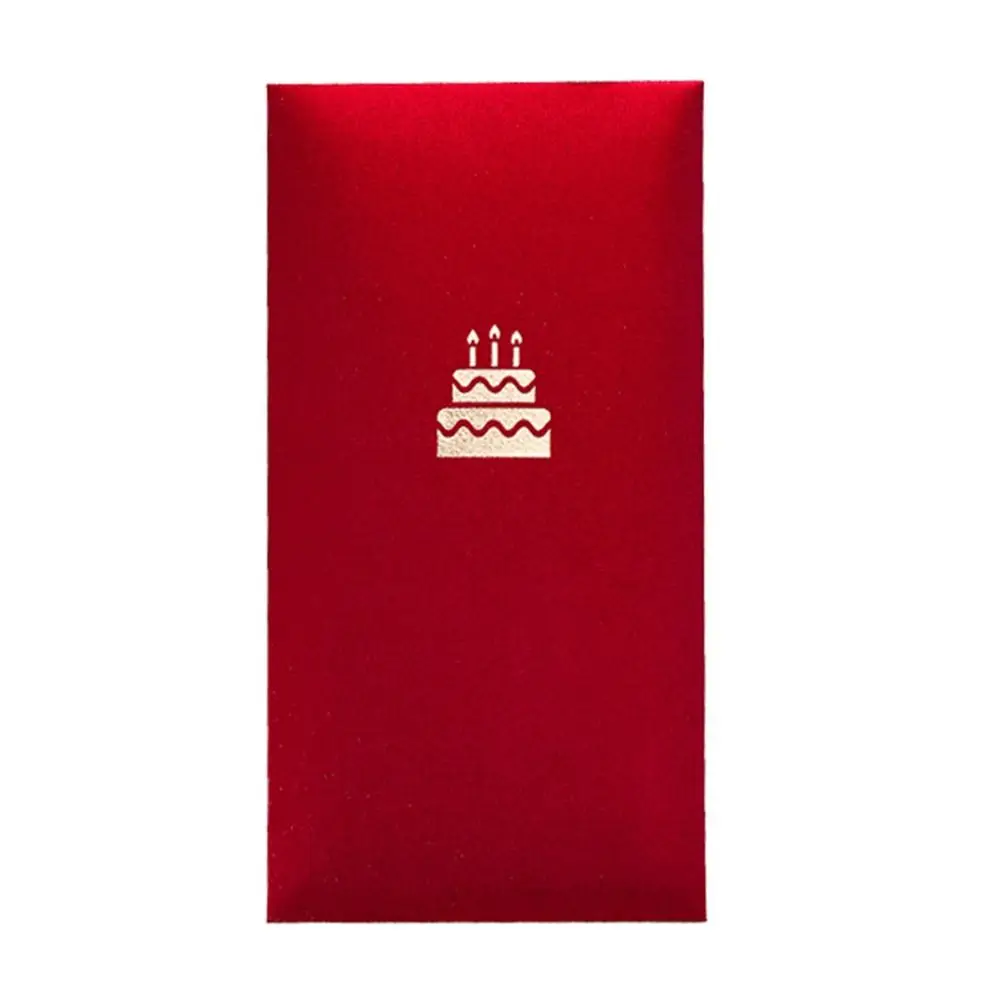 6pcs Chinese Style 2026 Red Envelopes New Year Blessing Minimalist Cash Gift Envelopes Gift Flash Gold Paper Luck Money Bag