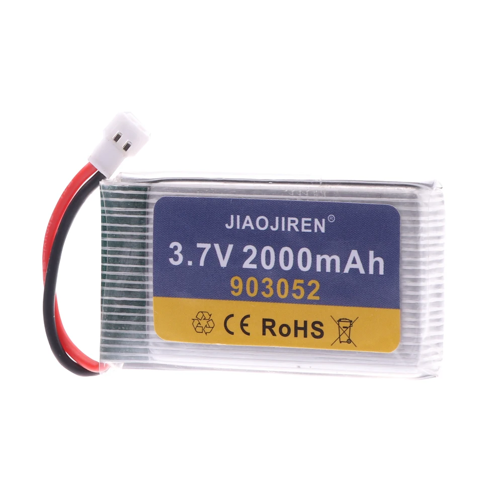 3.7V 2000mAh bateria Lipo 903052 i ładowarka do Syma X5 X5C X5SW X5SC X5S X5SC-1 M18 H5P części zdalnie sterowany Quadcopter 3.7V XH2.54 wtyczka