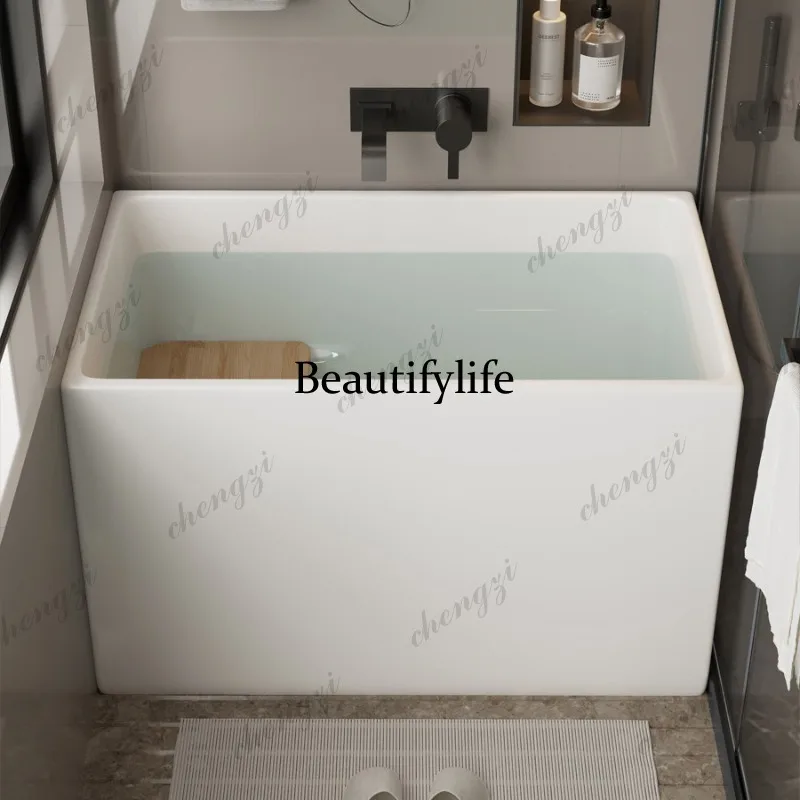 S178 acrylic deep soaking bathtub Japanese independent household free installation removable bathtub bath bucket