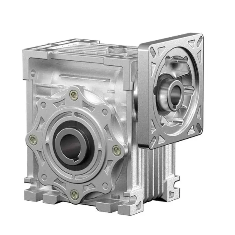 Small RV Reducer Worm Gearbox NMRV for Stepper Servo Motor 30 40 50 63 75 Speed Reducer Industrial Transmission