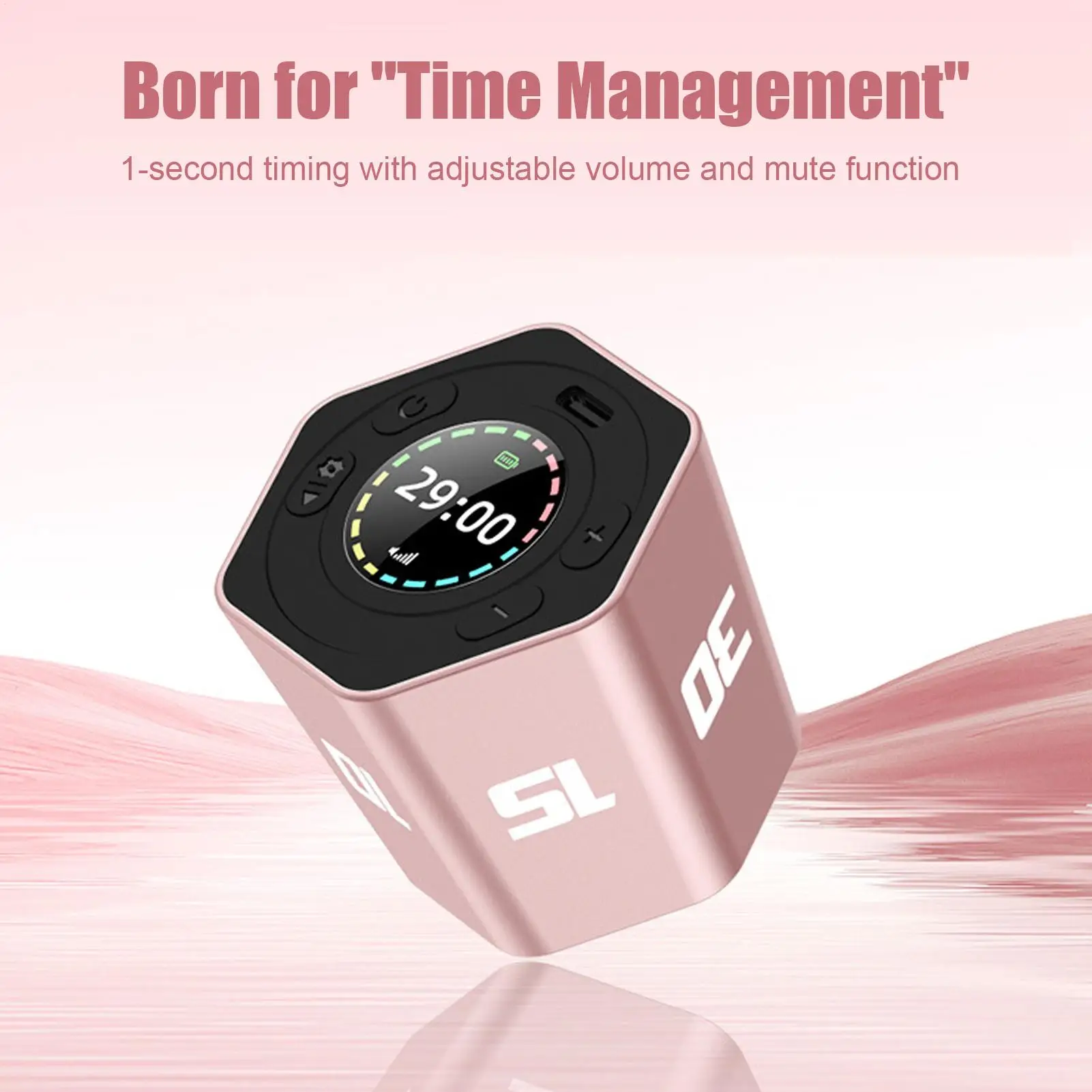 Kitchen Timer Sensor Rotating Rechargeable Clock 60-Hour Battery Life Timers for Classroom for Study Exercise Cooking Baking