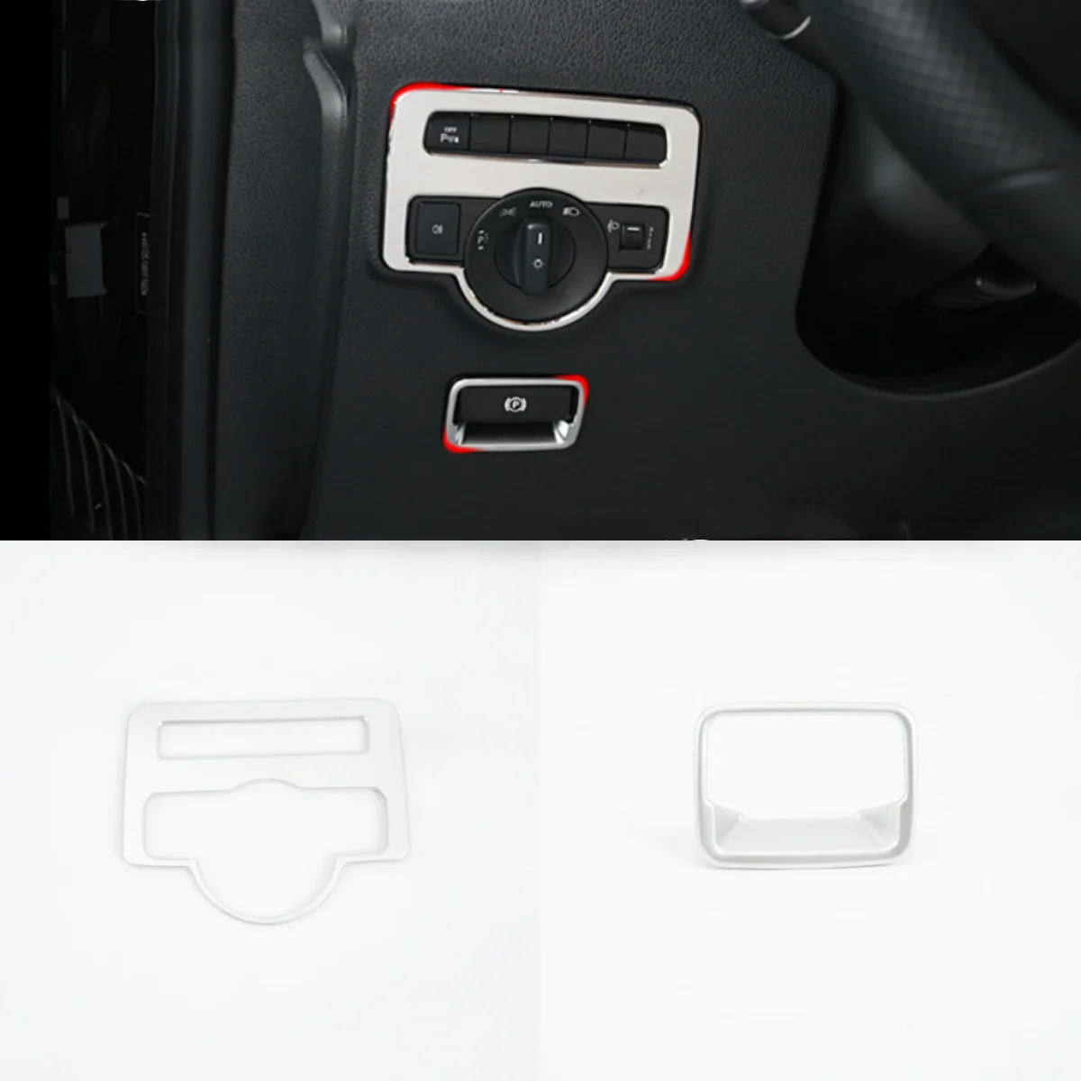 For Mercedes-Benz Vito W447 2014 - 2022 Interior Accessories Head Lights Lamp Switch Button Panel Frame Auto Hold Cover Trim