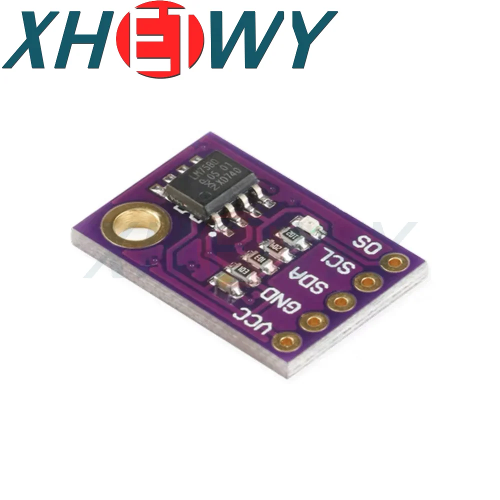 Sensor de temperatura LM75, interfaz I2C de alta velocidad, módulo de placa de desarrollo de alta precisión, LM75A