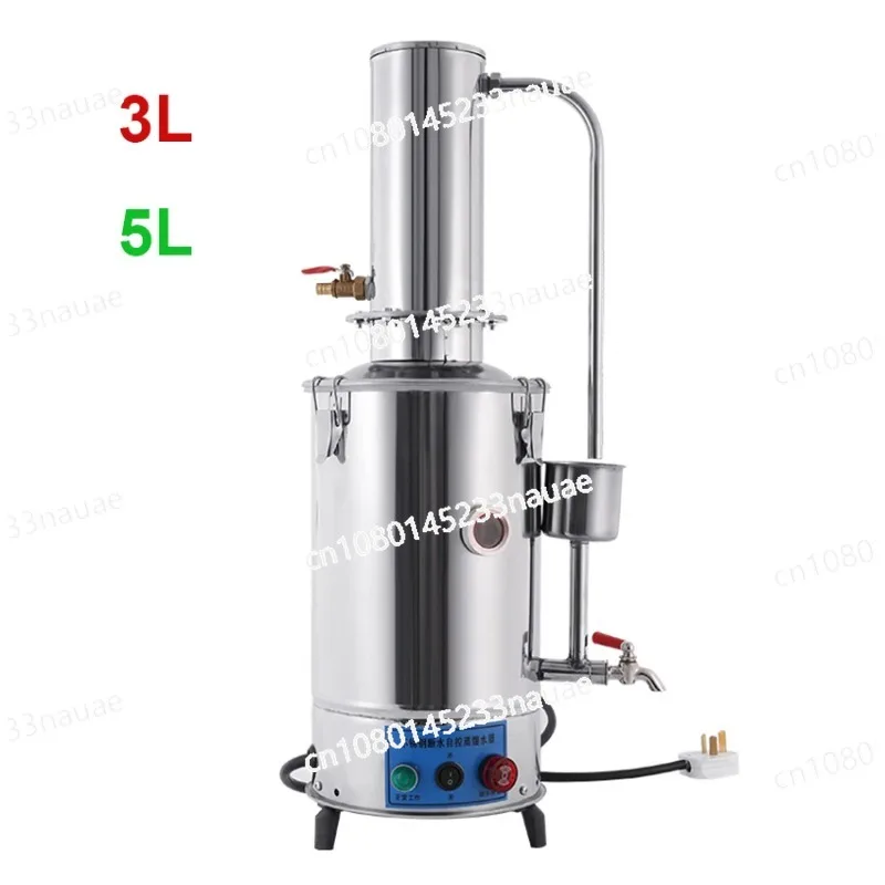 

3L/5L Lab Pure Water Distiller Electric Stainless Moonshine Small Distiller Laboratory Chemistry Distilled Water Machine 220V