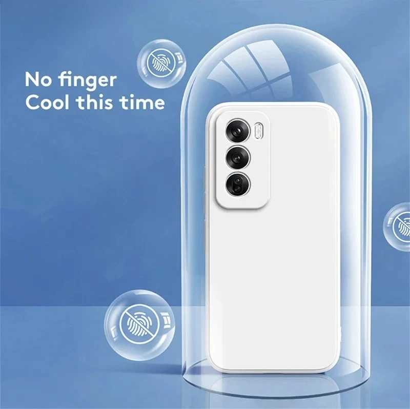 حافظة هاتف حماية للكاميرا من السيليكون السائل لهاتف OPPO Reno12 Reno 12 Pro 12 Pro 5G غطاء خلفي ناعم متدفق