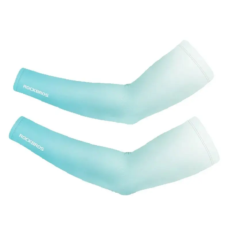AliExpress ROCKBROS Summer Cycling Ice Silk Arm Sleeves UPF50+ Sun Protection Breathable Sunscreen Sleeves Men Women Outdoor Sports Sleeves