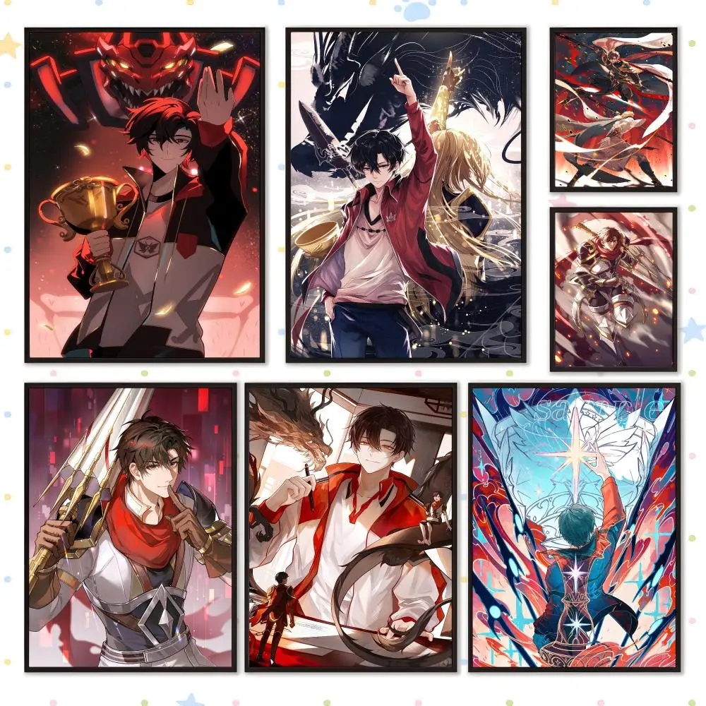 Anime Popular Art The King's Avatar Poster HD Waterproof PP Self Adhesive Aesthetic Bedroom Dorm Gaming Room Home Decor Gift