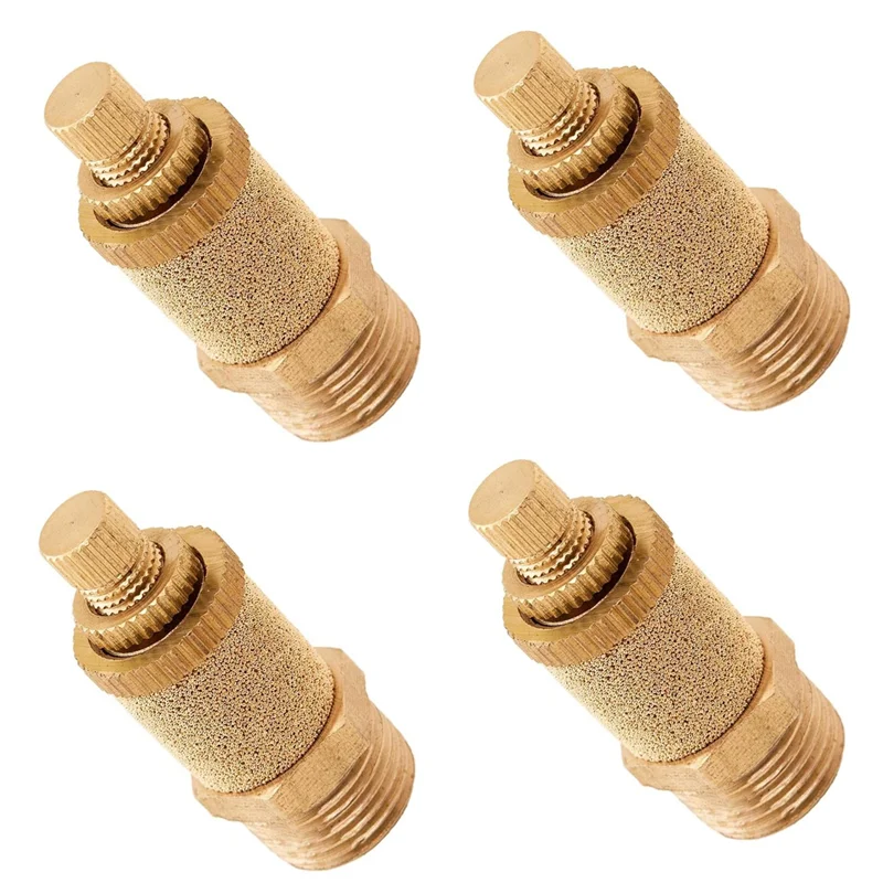 3/8 بوصة NPT تفريغ/تأهل/كاتم الصوت صمام التحكم في التدفق للتعليق (4-حزمة) VXA4038-4AB13