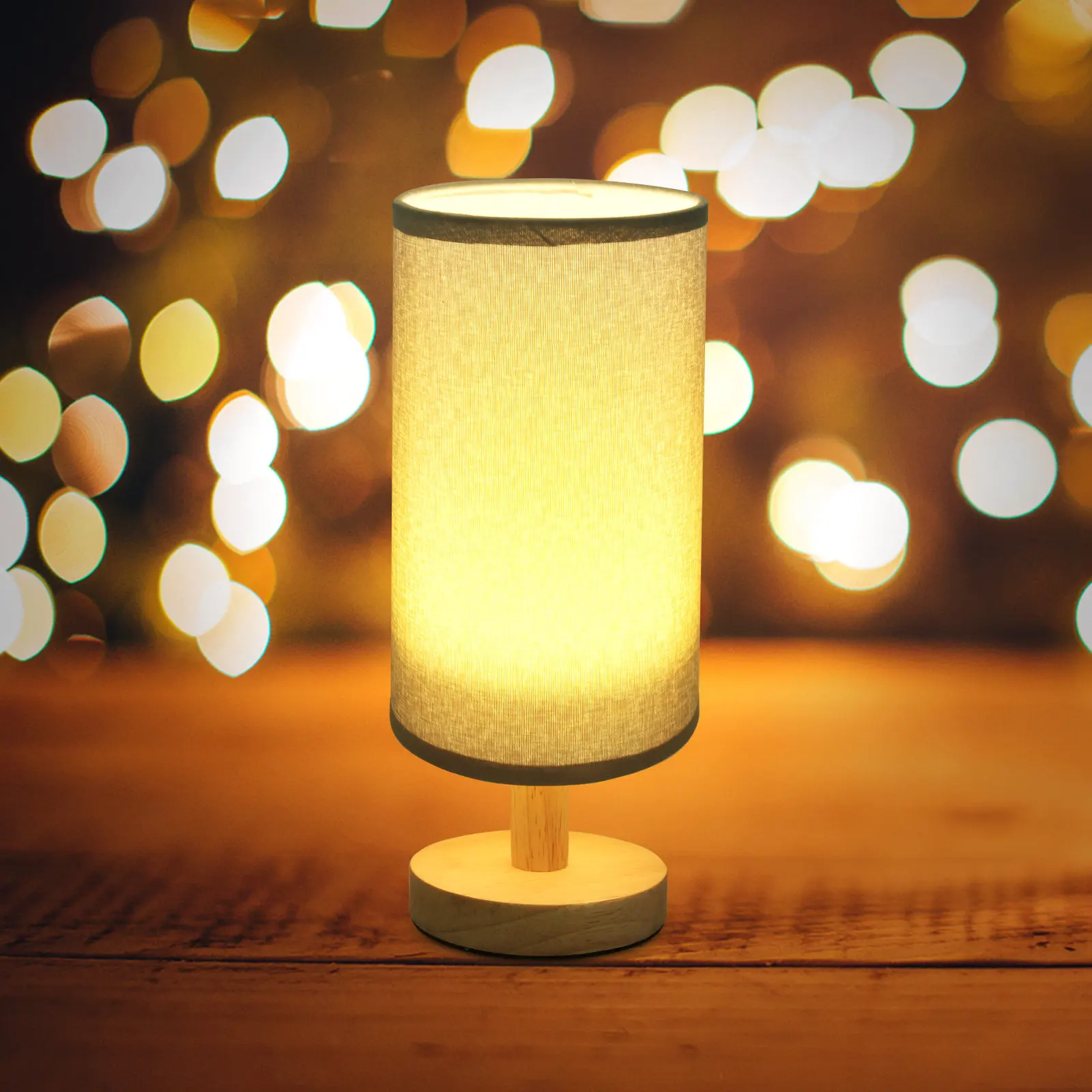 

Небольшая настольная лампа с USB-зарядкой, льняной тканевой абажур, съемный плафон для спальни, гостиной, кабинета, офиса, ночник