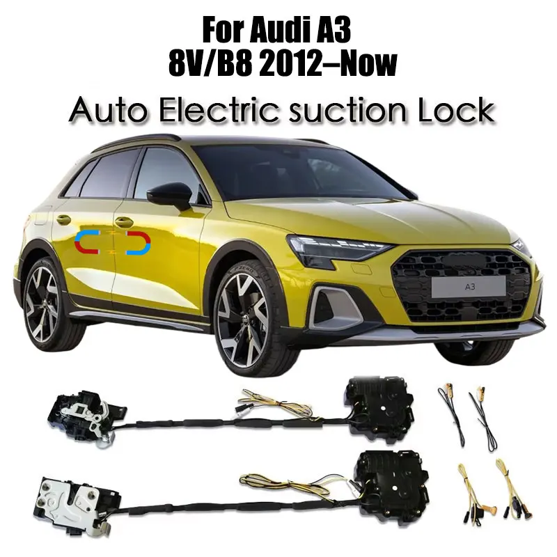 

Для Audi A3 8V/B8 2012–наст. время: Механизм плавного закрывания дверей, электропривод замка, автоматический электрический доводчик с функцией бесшумного всасывания