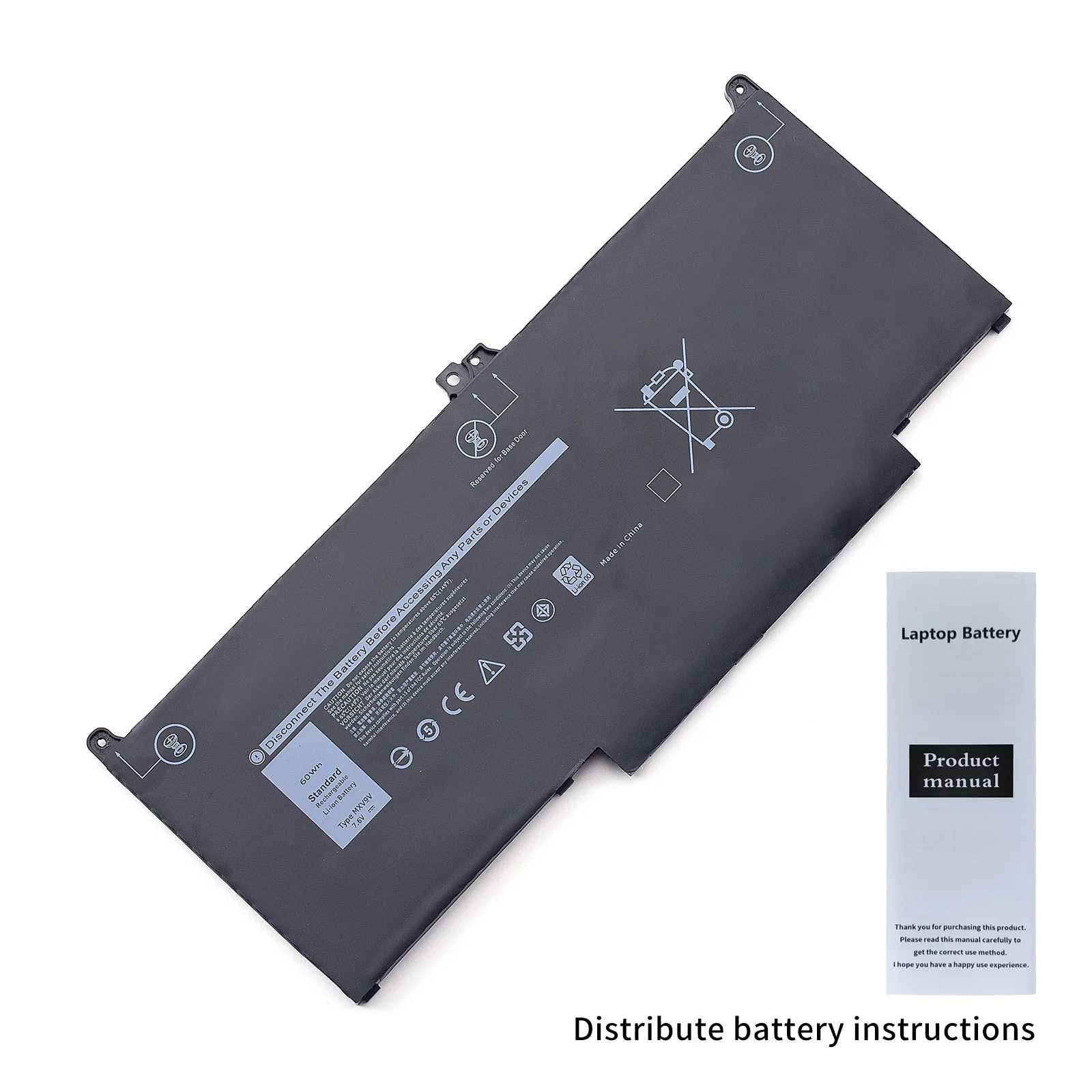 Mxv9v Batterie für Dell Breitengrad 5300 5310 7300 7400 e5300 e5310 e7300 e7400 Breite 5300 5310 2-in-1 Inspiron 7300/7306 2-in-1