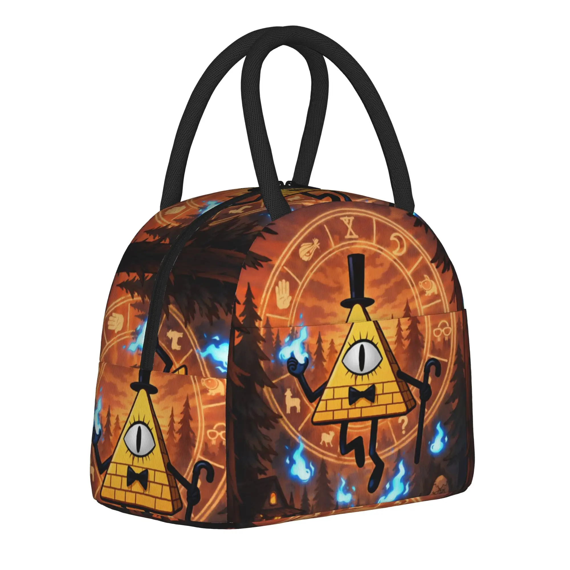 Insulated Lunch Tote Bag G-Gravity Falls Product  Lunch Container Y2K Thermal Cooler Bento Box For School