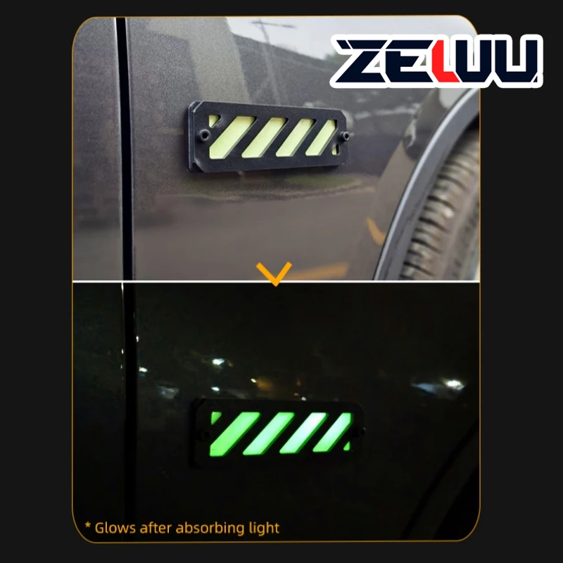 Vehicle Luminous Mark  Self-adhesive Car Stickers Glow in The Dark Plastic Waterproof Motorcycle Decorative Stickers