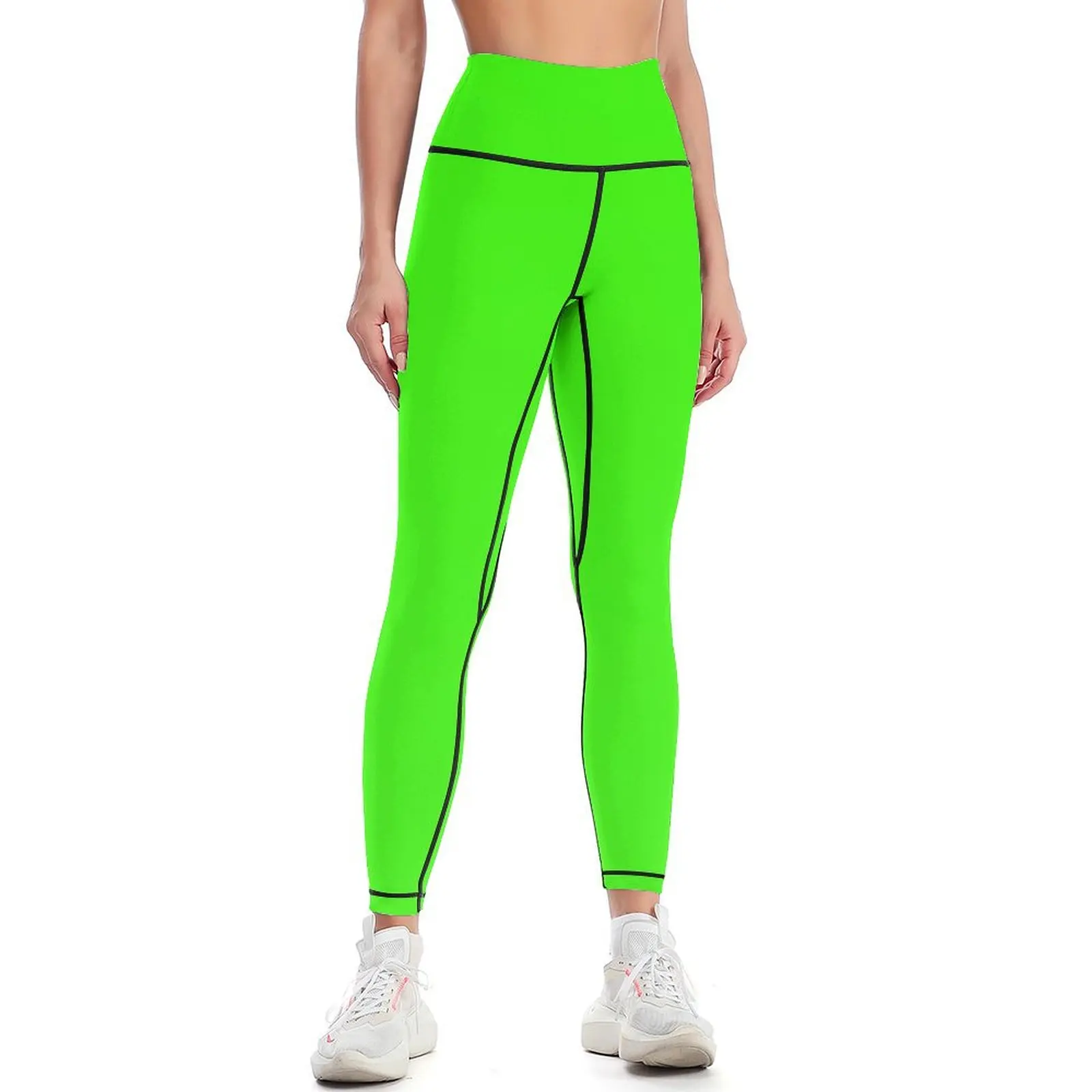 

Neon Lime Green Leggings Sports pants for sports shirts gym Training pants Womens Leggings