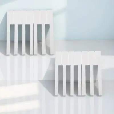 

52pcs White Repair Tools Acrylic Replacement For Piano Repair Keyboard Parts Piano Accessories Musician Supplies