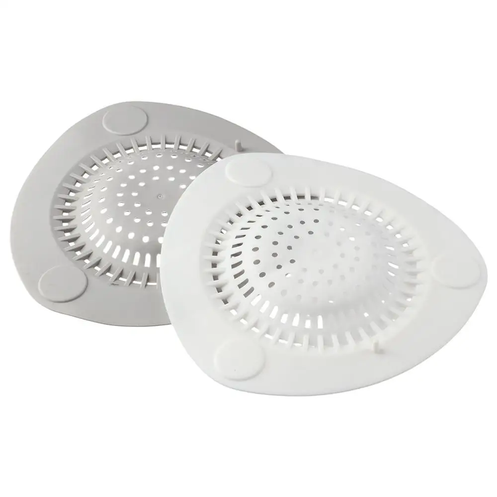 3 Pcs Easy To Use 3 Colours Kitchen Strainers Bottom Sucker Durable Floor Drain Filter Silicone Hair Drain Catcher Home