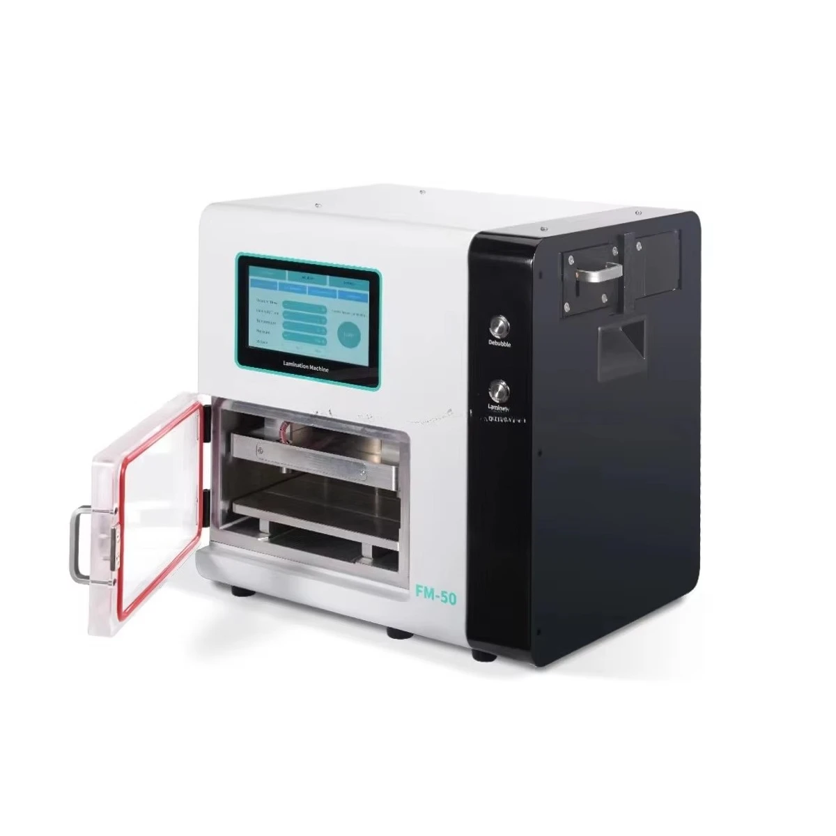 Máquina de laminación de pantallas curvas FM-50 para iPhone y Samsung, laminación de pantallas LCD OCA. Reparación de Reemplazo de Vidrio