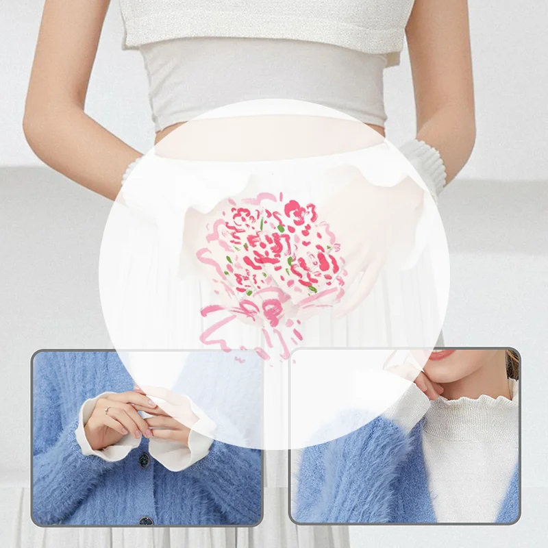 매니큐어 슬리브 네일 장식 커프스 가짜 슬리브 장식 배경 네일 아트 디스플레이 장식 매니큐어 사진 촬영 소품