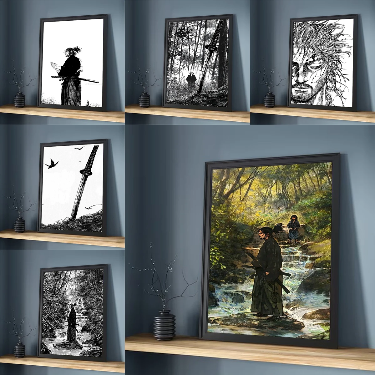 

Vagabond Manga Poster HD art wall waterproof home living bedroom coffee house bar aesthetic room wall decoration
