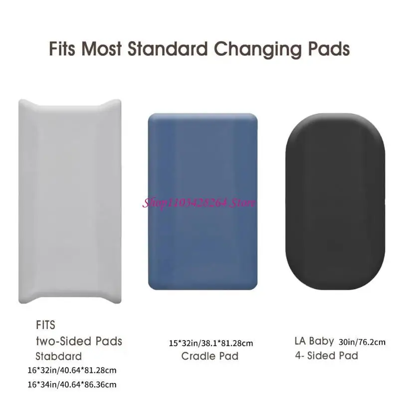 3 قطعة تنفس تغيير غطاء مراتب مضاد للماء عالي الجودة قابلة لإعادة الاستخدام حفاضات مبدل وسادة كم المجهزة ملاءات الطفل الحفاض حالة #6