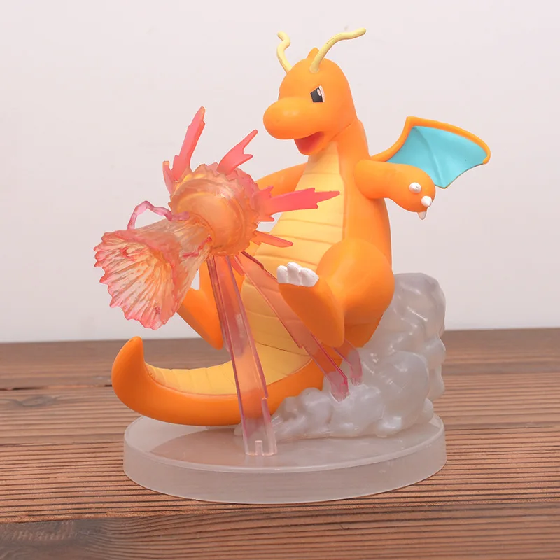 pokemon-dragonite-model-animation-peripheral-collection-hand-made-ornaments-children's-toys-birthday-gifts-two-dimensional-dolls