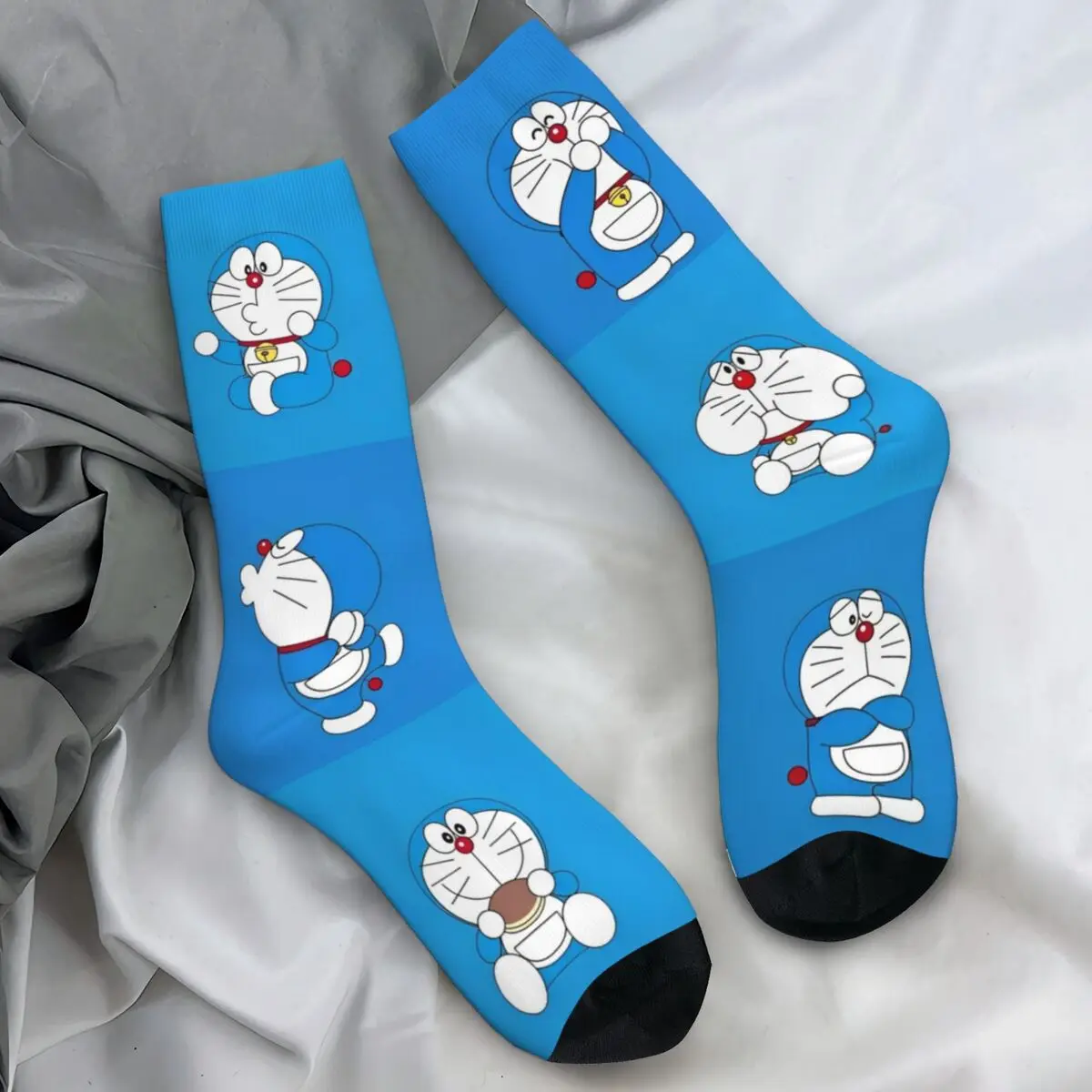 Doraemon Shot Stockings Women Men Socks Soft Kawaii Socks Spring Outdoor Anti Skid Graphic Socks Gift Idea