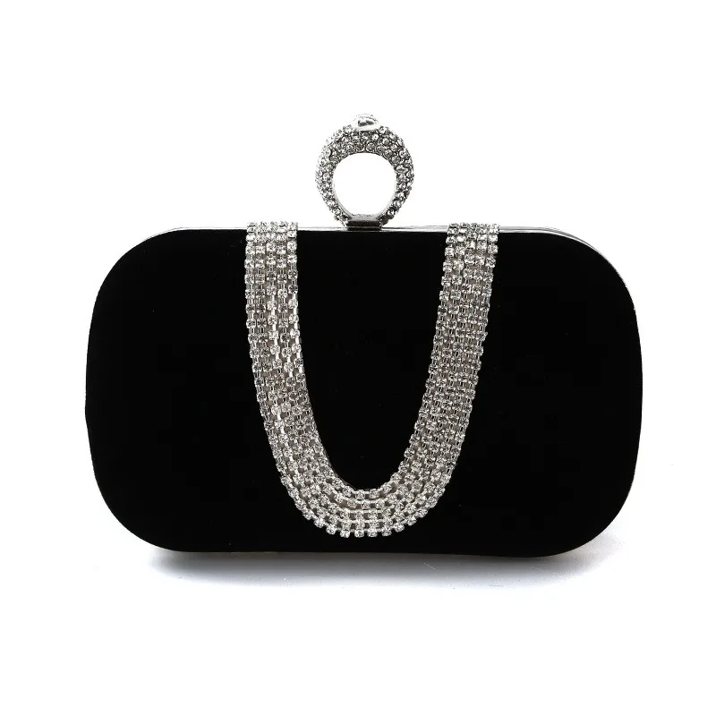 Clutch Purse for Women Evening Bags Small Handbags for Wedding Party Cocktail Prom Faux Suede Crossbody Shoulder Bag