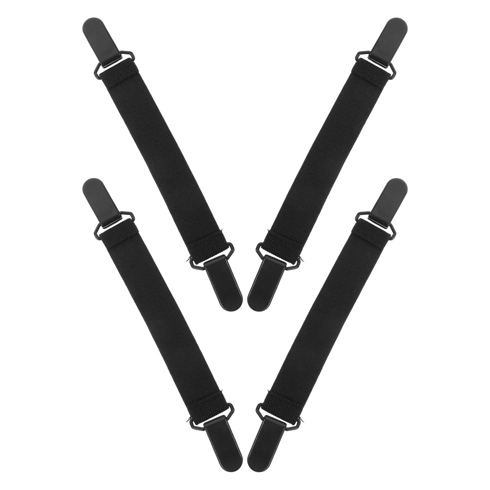 4pcs Elastic Cowboy Boot Straps Motorcycle Pant Garters Clips Boot Clip Straps Cycling Trouser Leg Clip Cycling Pants Calf Clips