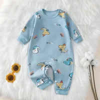 Newborn Baby Romper Autumn New 100% Cotton Girl Boy 0-18M Cute Spring Long Sleeve Soft Infant Clothes 5