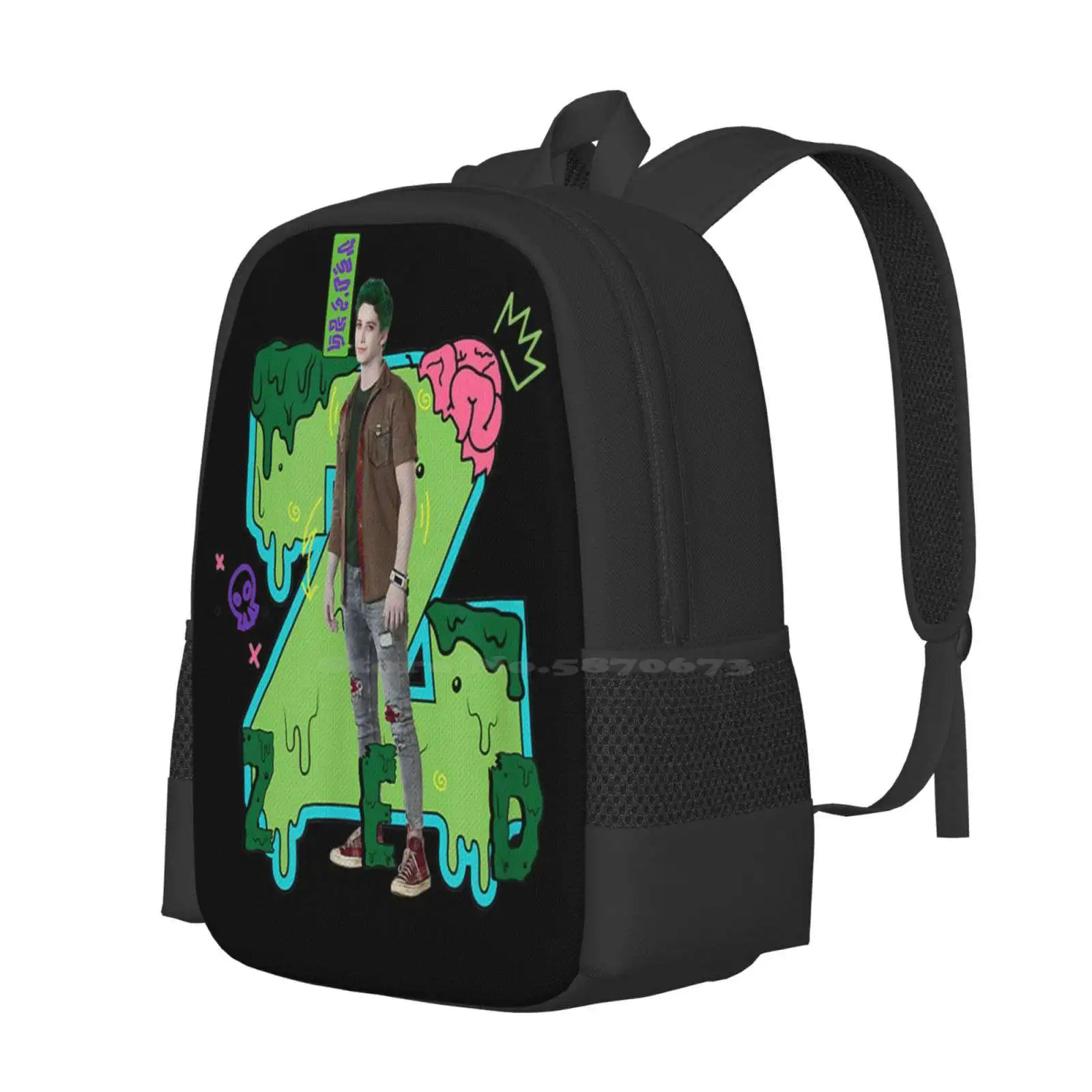 Z0Mbiess 2 Zed School Bags, Sac à dos de voyage pour ordinateur portable, Z0Mbies Meg Matnelly, Milo Manheim, Zombie TreEisTordjman, Dcom Kylee dismontable