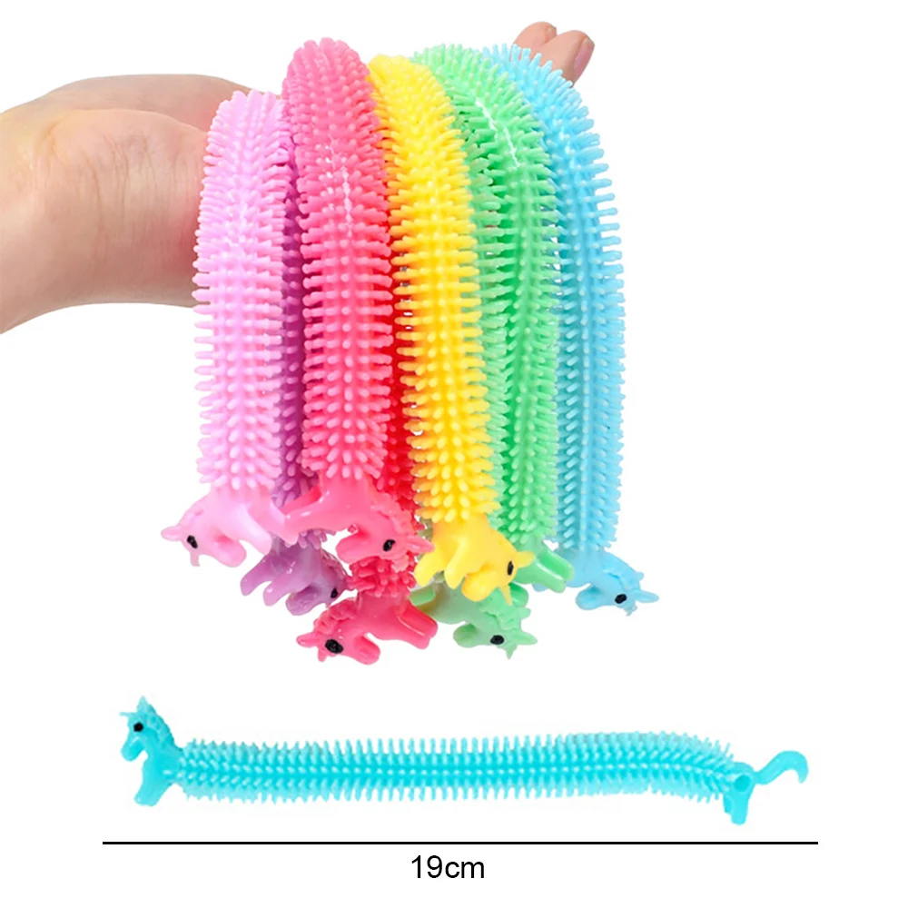 Silicone world Worm Noodle Stretch String TPR Rope Anti Stress Toys String Fidget Autism Vent Toys Decompression Toys Vent Toys