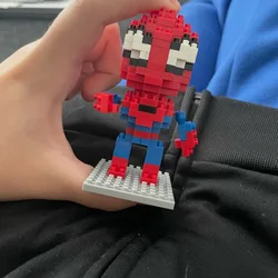 Disney Building Blocks Avengers Micro Diamond Small Particles Assembled Building Blocks Iron Man Spider Toy DIY Building Blocks