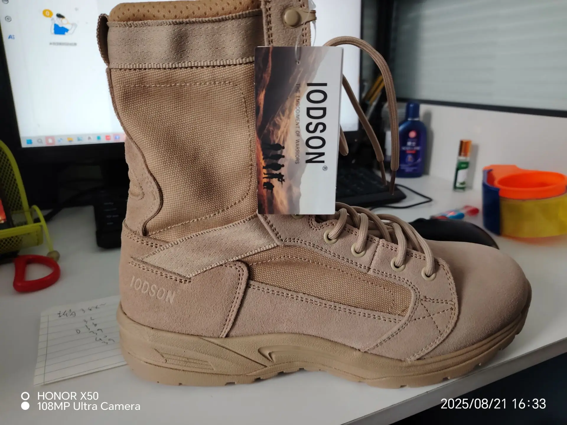2025 NEW Summer man Desert Tactical Ultra light Combat breathable Marine mountain boot men