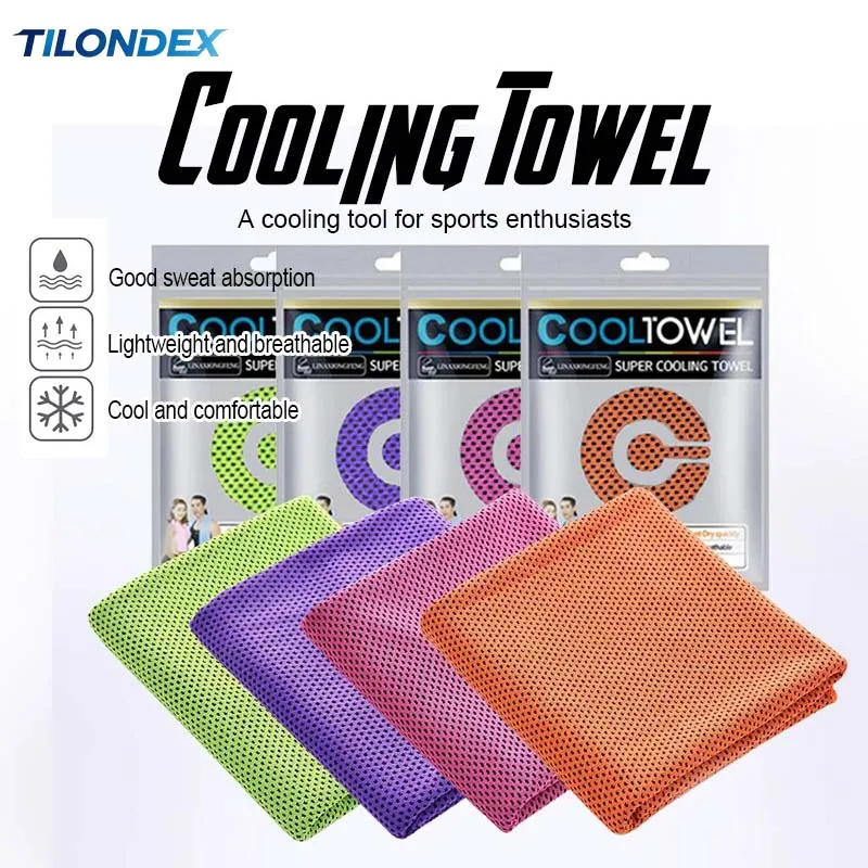TILONDEX Cooling Towel Hollow Mesh Sweat Wicking Chilly Neck Wrap for Sports Running Golf Fishing Gym Outdoor Summer
