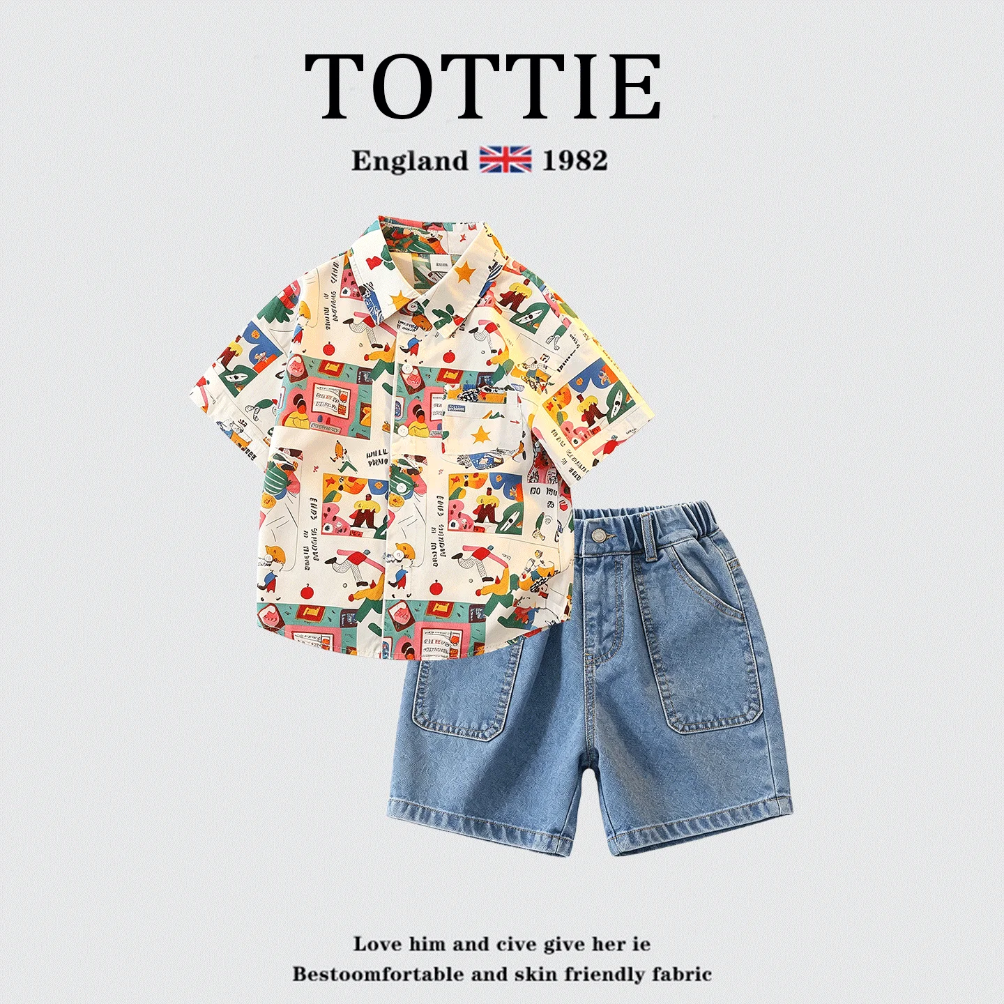 tottie-ensemble-de-chemises-d'ete-fines-a-imprime-dessin-anime-pour-garcons-vetements-decontractes-a-la-mode-pour-enfants-melange-de-coton-et-de-polyester