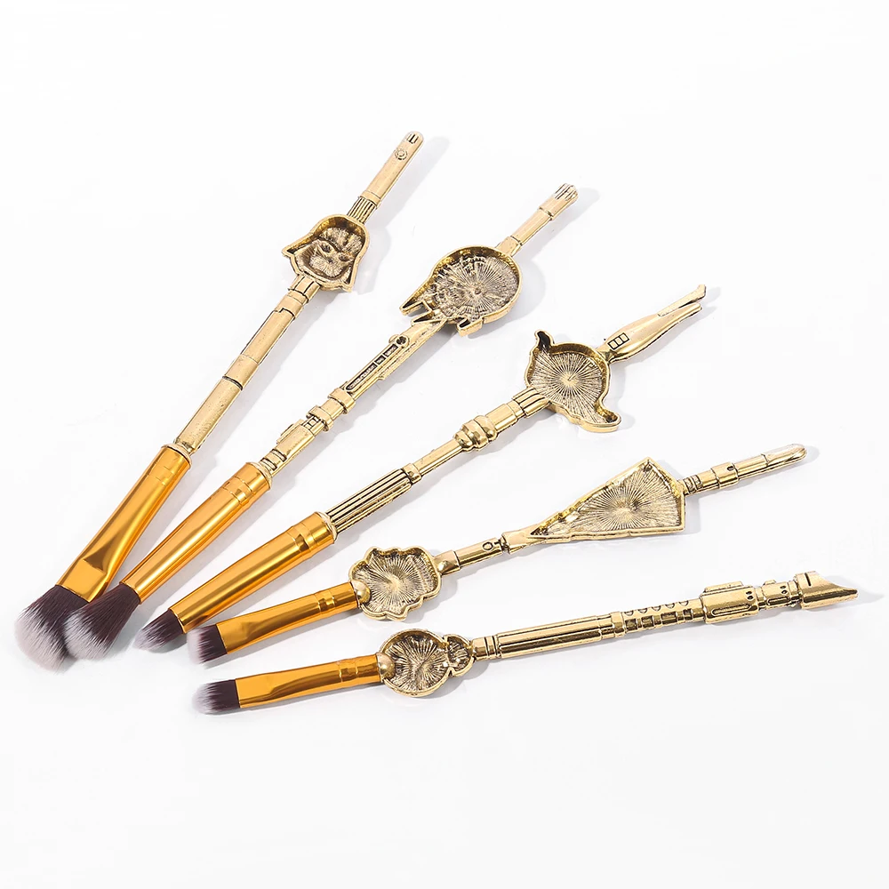 5Pcs Disney Movie Star Wars Make Up Brush Set Eye Shadow Concealer Cosmetic Soft Brush Woman Beauty Tools Makeup Brush